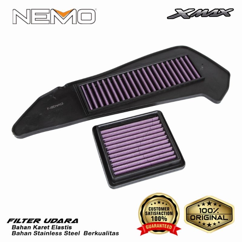 Filter udara xmax full set Nemo/ Yamaha XMAX Saringan Filter udara Nemo