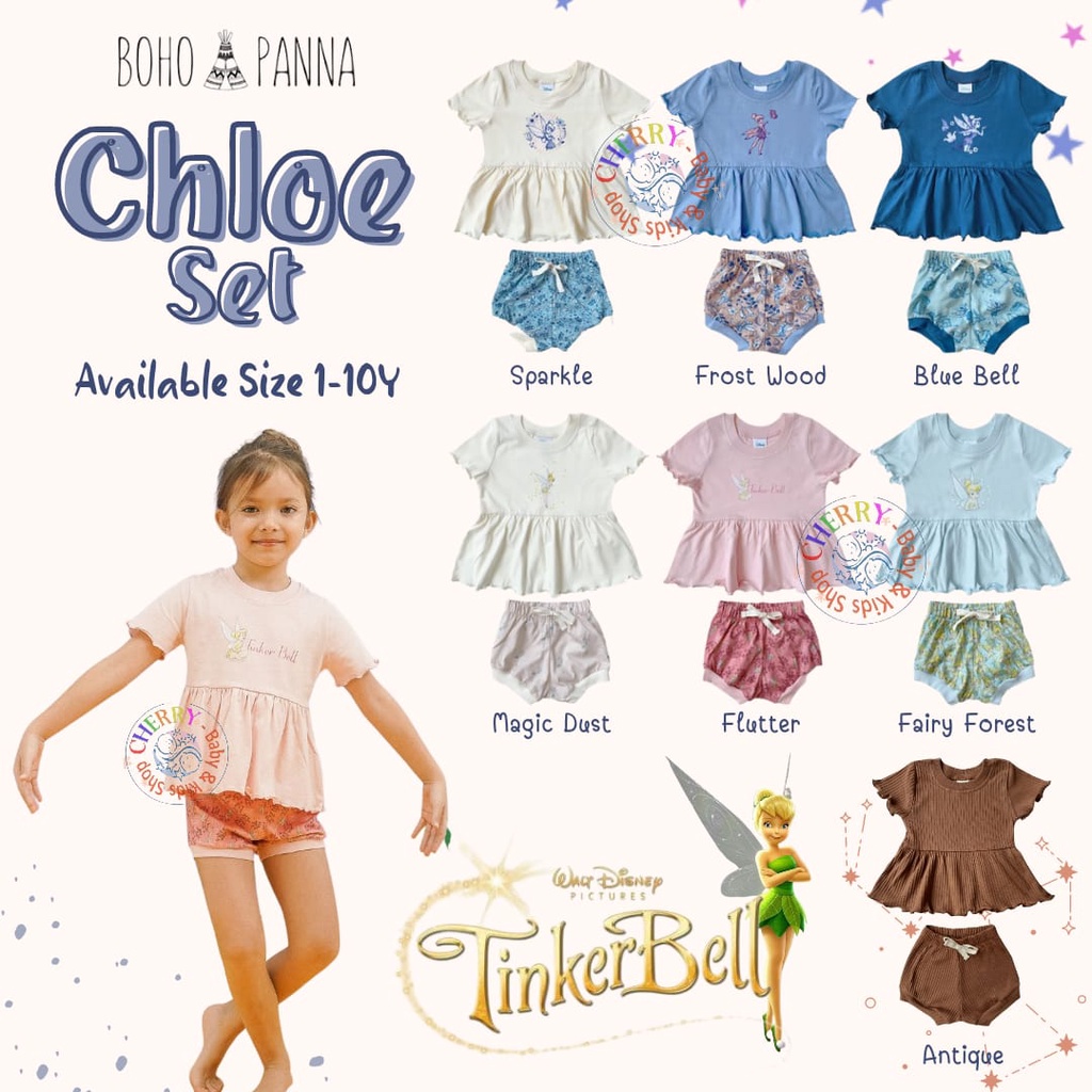 BohoPanna Setelan Chloe Set 1-10 year Premium Quality CBKS