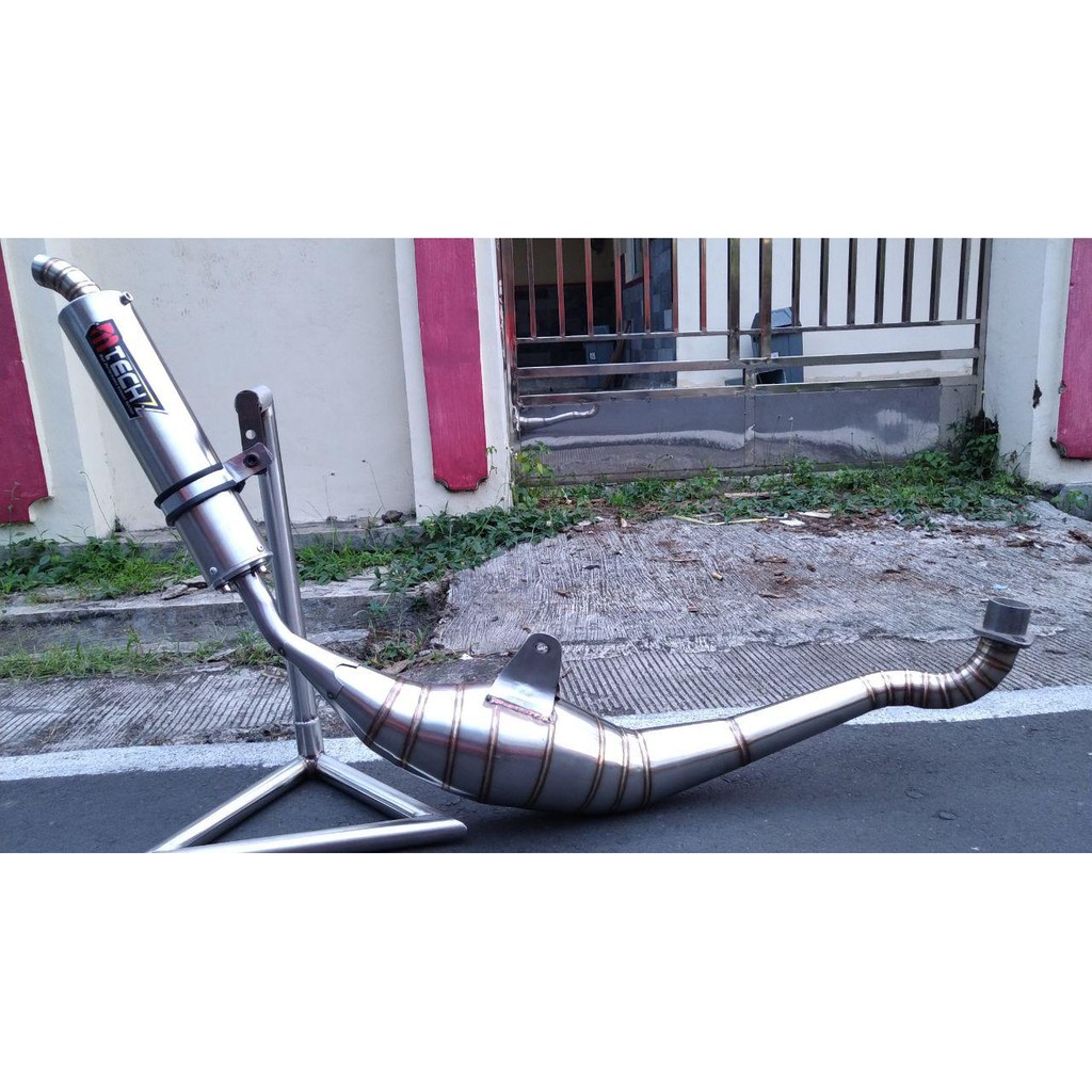 KNALPOT F1ZR FIZR FIZ FORCE 1 STAINLESS KALAJENGKING SCORPIO