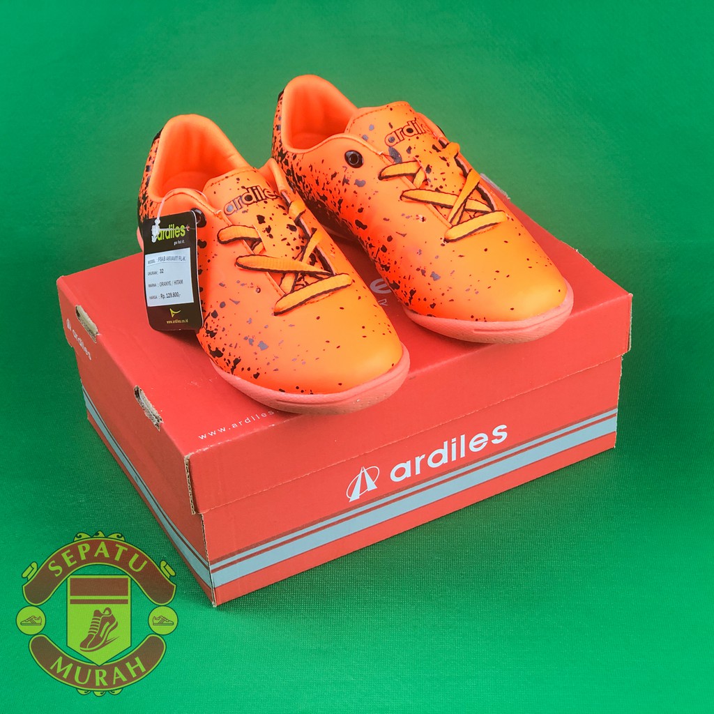 Sepatu Futsal Ardiles Akvavit - Orange/Hitam