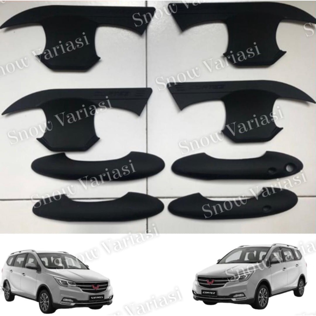 Paket Outer Handle Wuling Cortez Hitam Cover Chrome