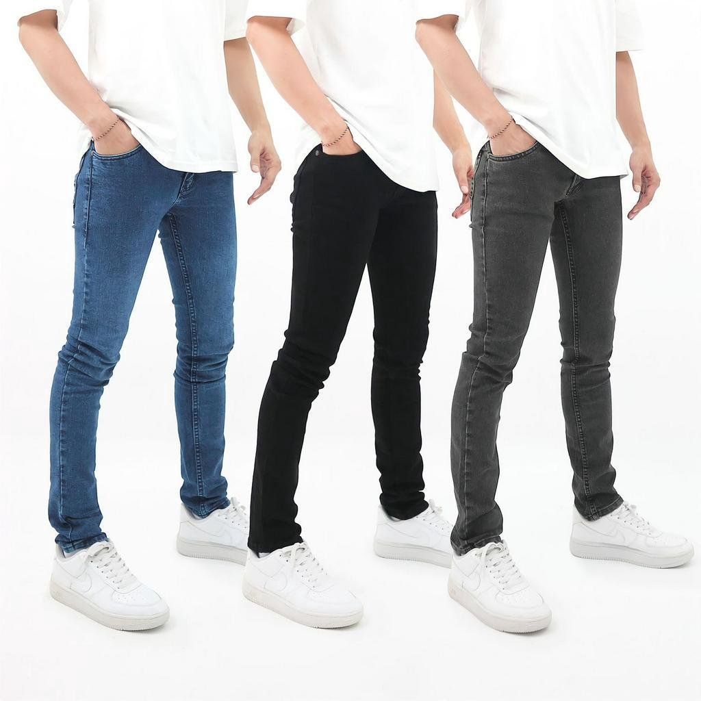 LONGPANT JEANS POLOS / CELANA PANJANG JEANS POLOS PRIA
