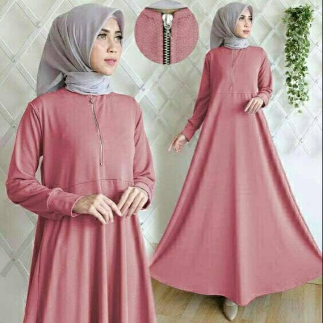 KALANTHA FASHION Gamis Maxi Julian Fashion Wanita Gamis Wanita Fashion Muslim Fashion Hijab