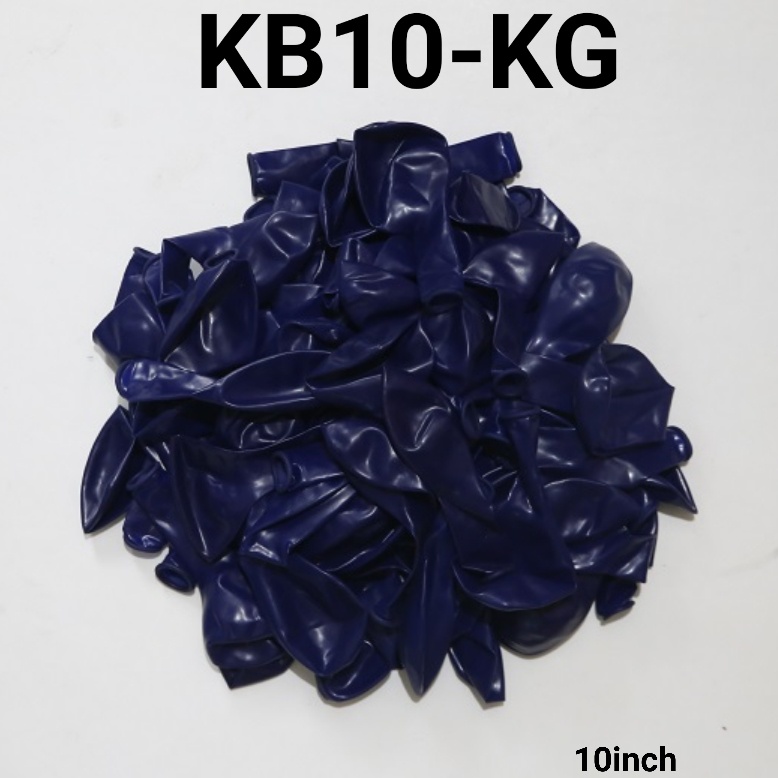 KB10-KG Balon latex 10 inch 25 cm crystal biru transparant tebal (Balon Latex Bulat Crystal) papaya balon