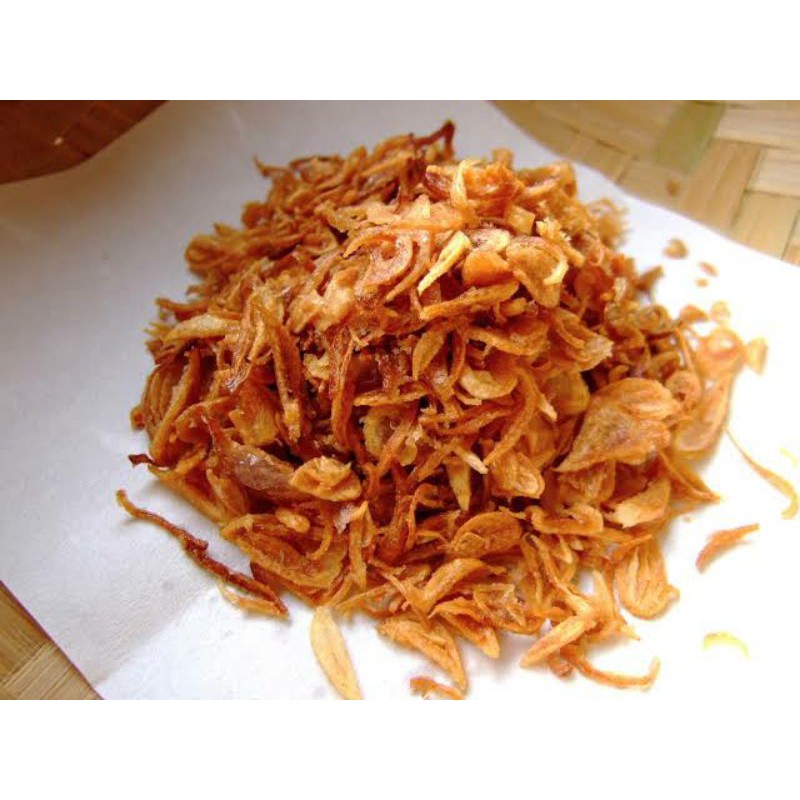 

BAWANG GORENG ASLI 100 % GURIH DAN RENYAH 500 GRAM