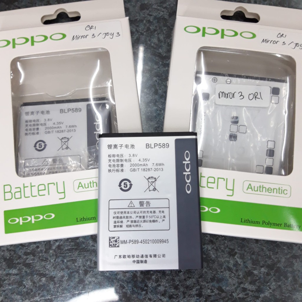 Battery Baterai Oppo Miror 3 Joy 3 BLP589