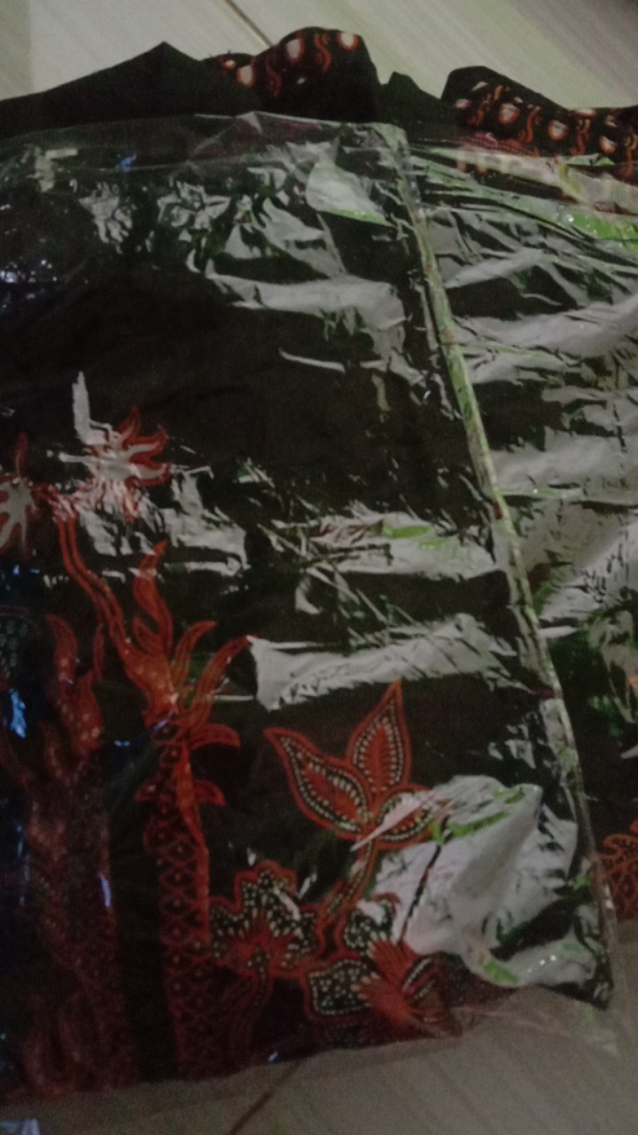 Baju Batik Couple Keluarga Sarimbit Couple Gamis Couple Sania Ruffle