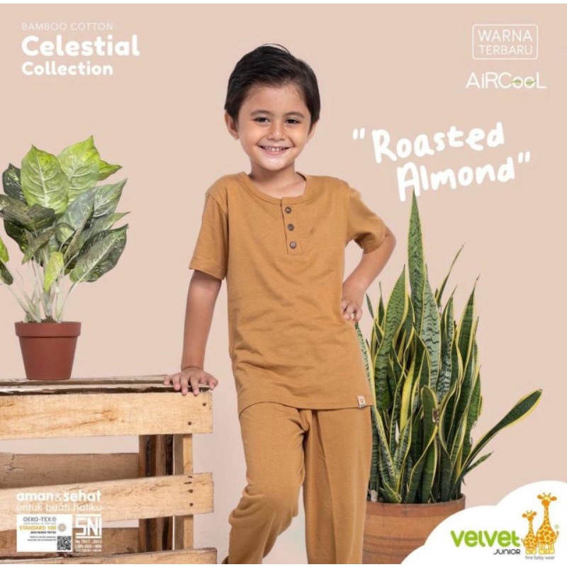 VELVET JUNIOR CELESTIAL SETELAN PENDEK  PANJANG