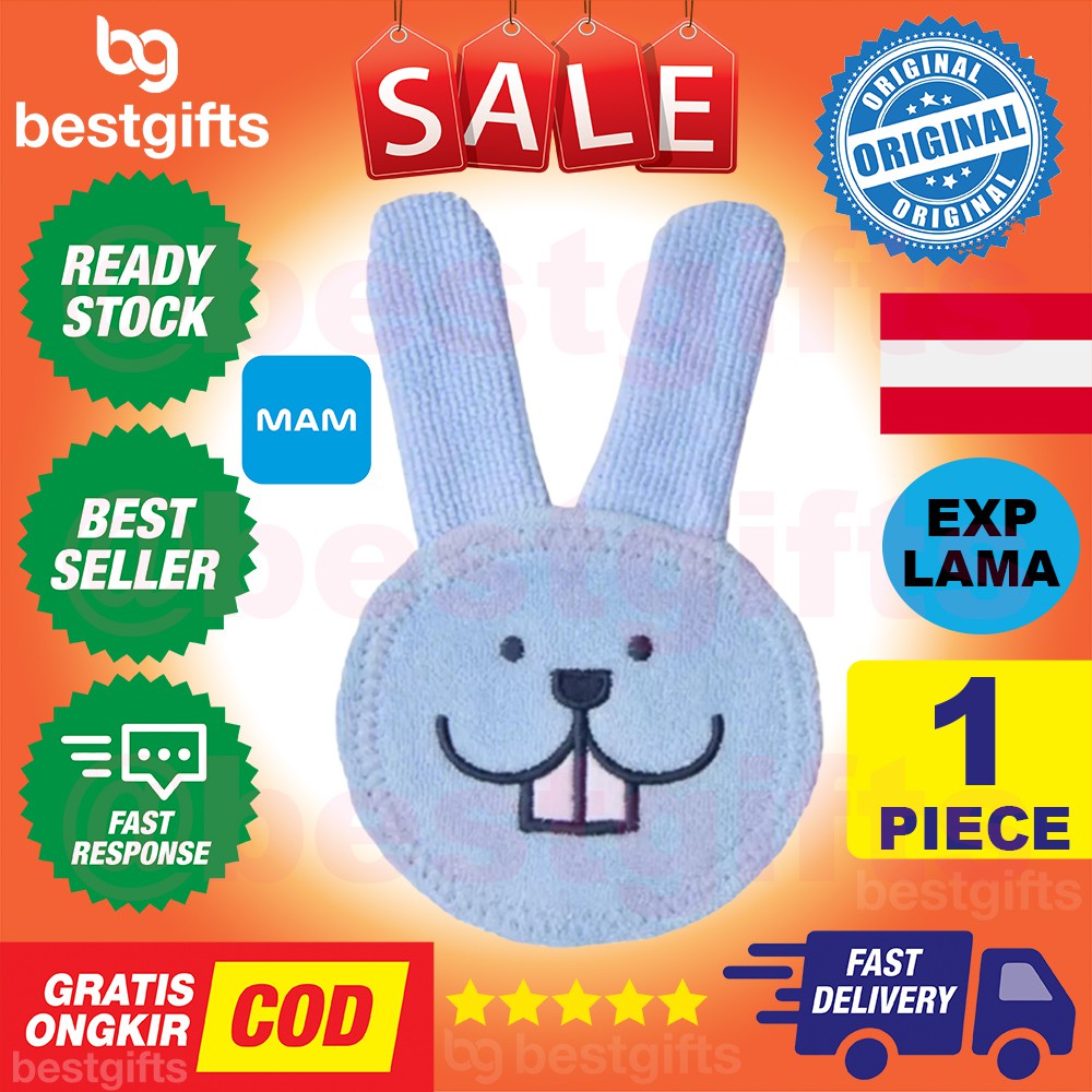 MAM BABY'S ORAL CARE RABBIT BLUE BABY PEMBERSIH PERAWATAN LIDAH GIGI GUSI RONGGA MULUT BAYI ANAK