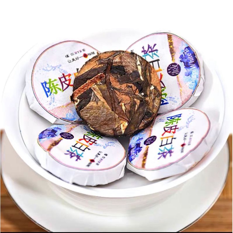 

1pcs Chinese Tea 陈皮白茶 Chen Pi Bai Cha Kualitas Premium Aroma Wangi.