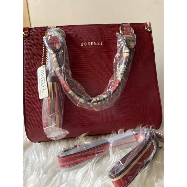 Rotelli bag maroon