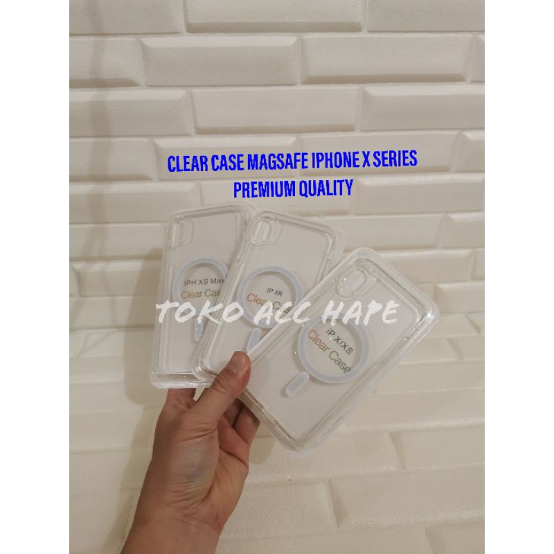 IPHONE X/XS/XR/XS MAX MAGSAFE CLEAR CASE ANTI CRACK BENING HIGHCOPY PREMIUM QUALITY