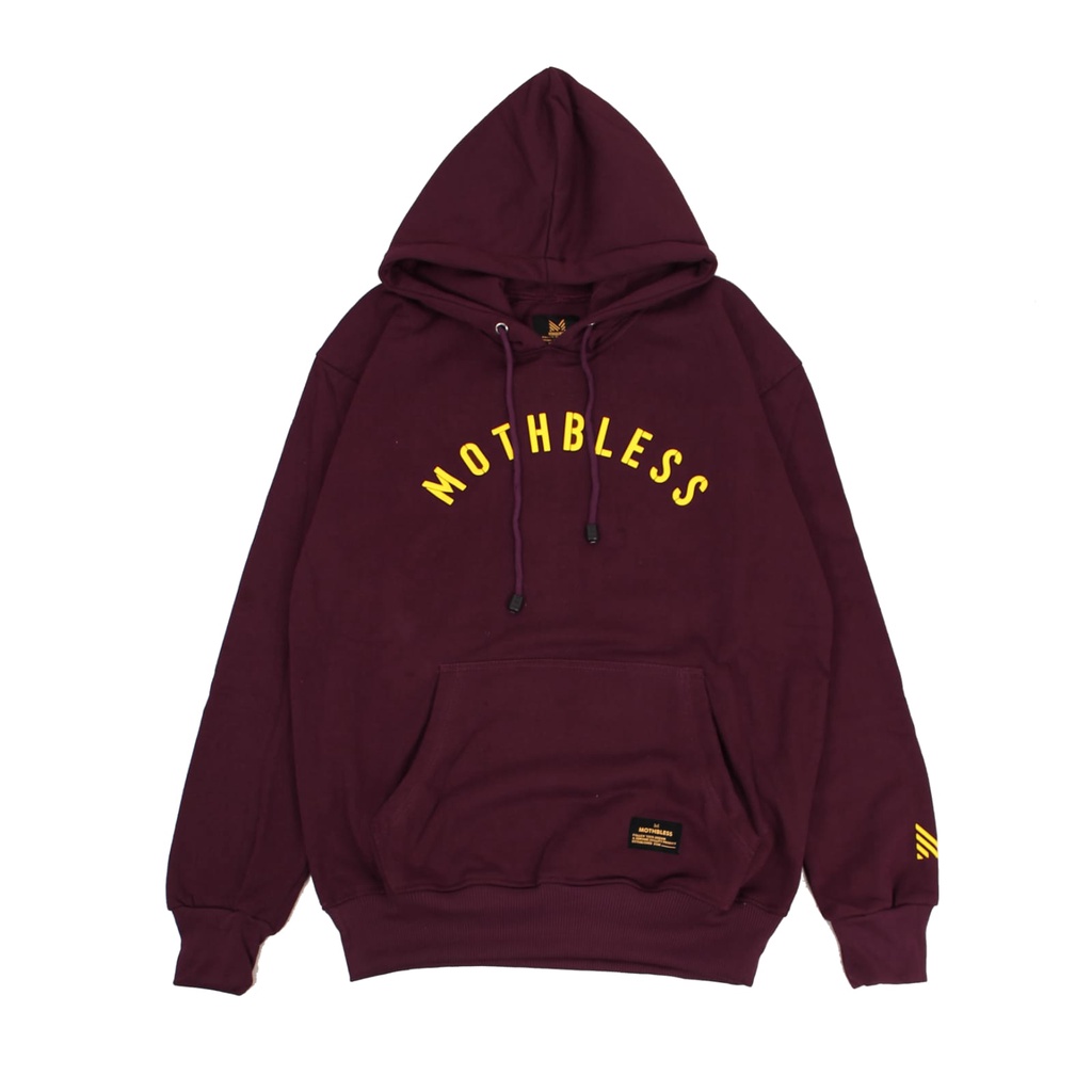 Hoodie Mothbless Genial Premium green Maroon