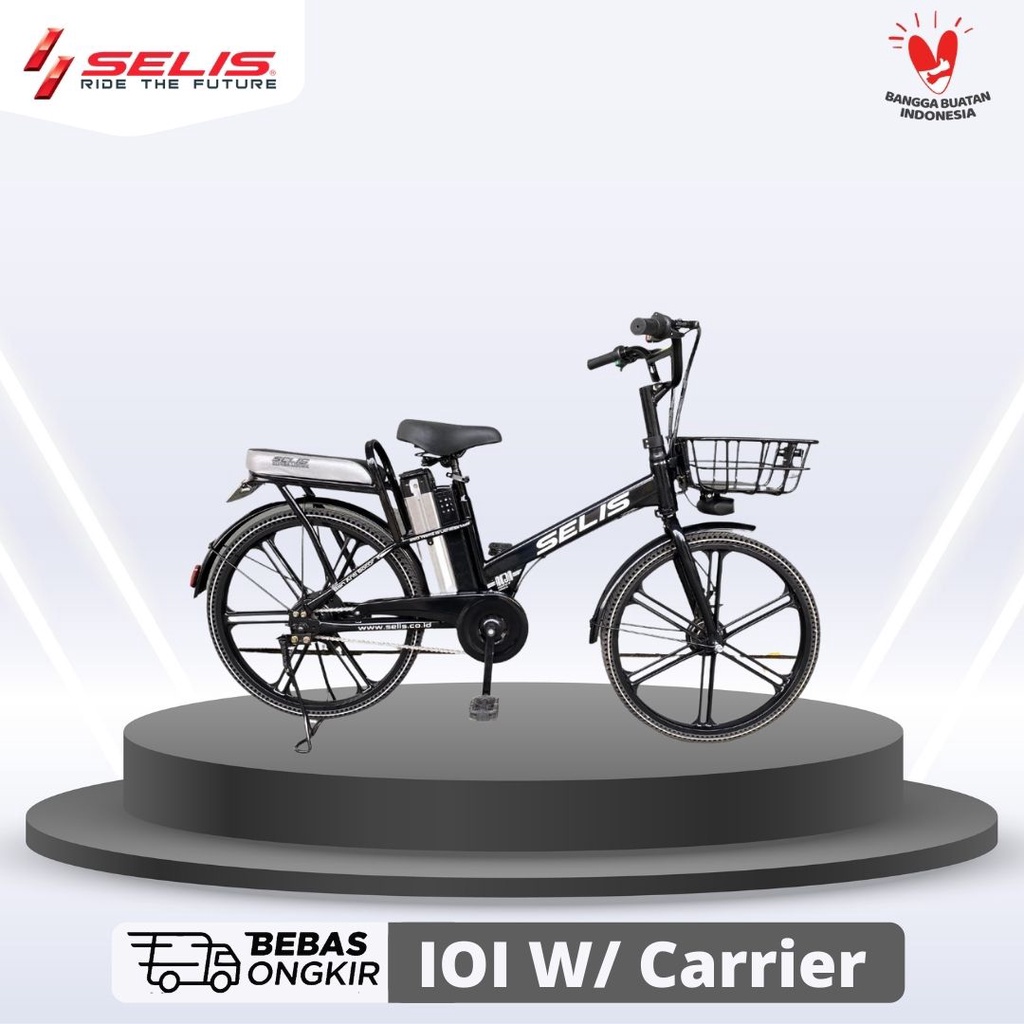 Sepeda listrik Selis tipe IOI (Dengan Carrier)