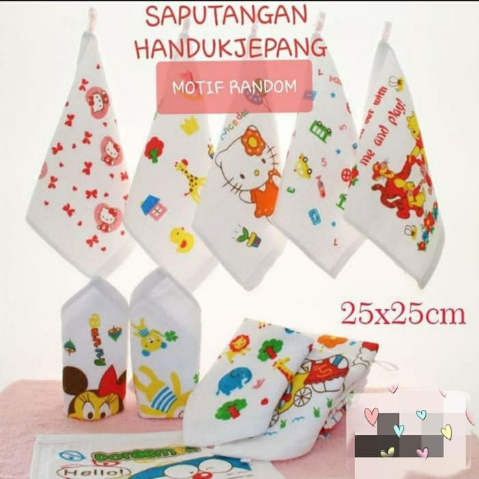 Handuk Washlap Kecil - Sapu Tangan Handuk Jepang