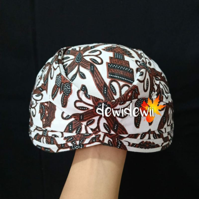 Blangkon SOLO Polos, Motif Batik (BANYAK PILIHAN MOTIF)