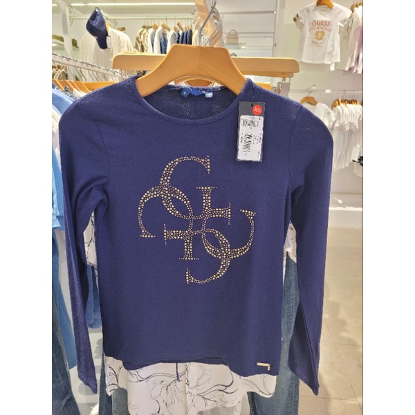 kaos anak perempuan lengan panjang guess original store