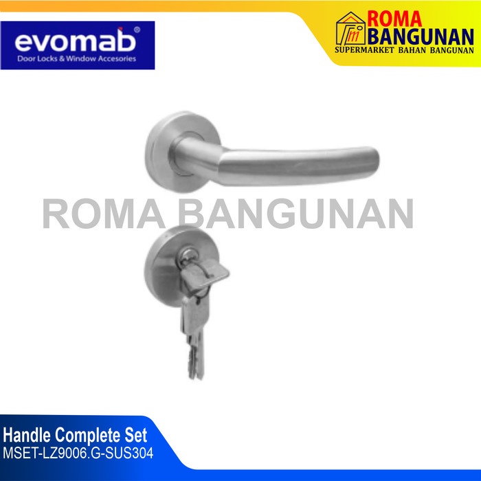 Evomab Handle Pintu Set / Ganggang Pintu MSet-LZ9006.G-SUS304