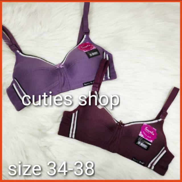 Sport Bra - pelajar- SAVELA - non busa - sz 34-38