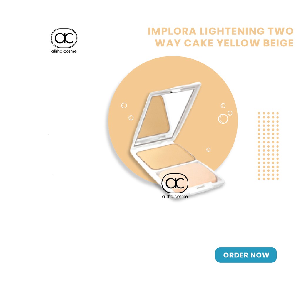 Alisha Cosme - Implora Lightening Two Way Cake All In One 12.5g - Bedak Wajah - ORI - BPOM