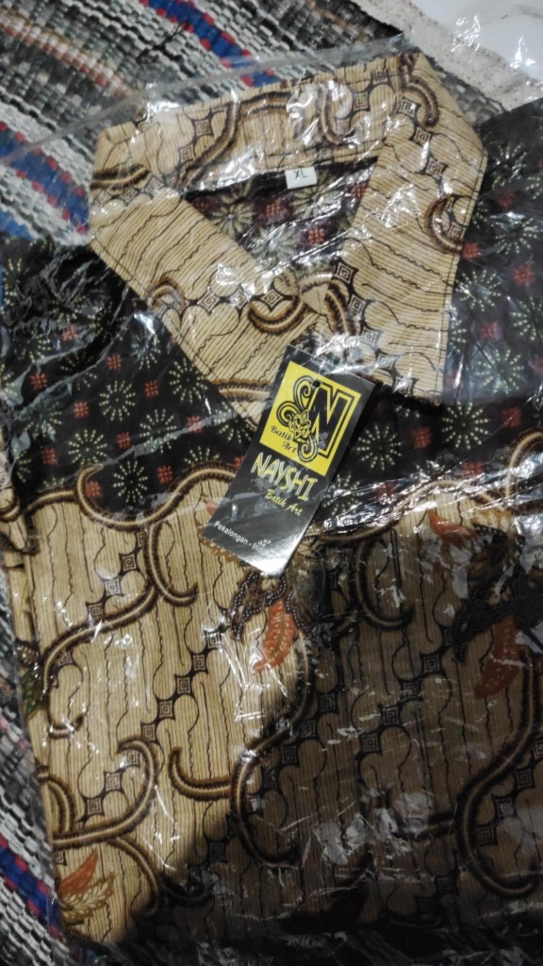 Mall Grosir Kemeja Batik Pria Motif Pari Kembar Diskon Murah Cumi Seno Biru Kenongo Sekar Garuda