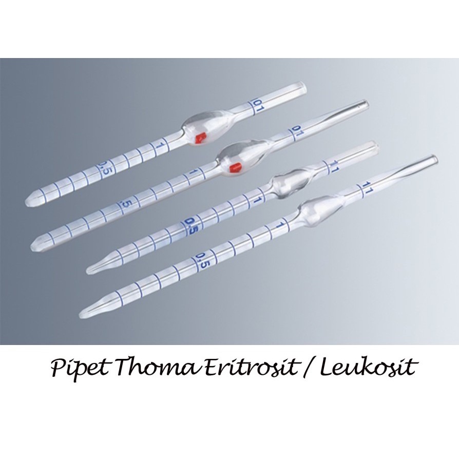 PIPET ERITROSIT LEUKOSIT  BLOOD DILUTING PIPETTE THOMA ERYTHROCYTE HAEMOCYTOMETER