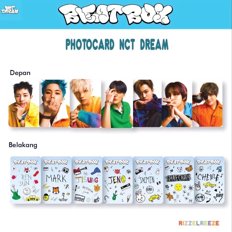 Jual Photocard Nct Dream Beatbox Fankit Nct Dream Beatbox Pc Nct