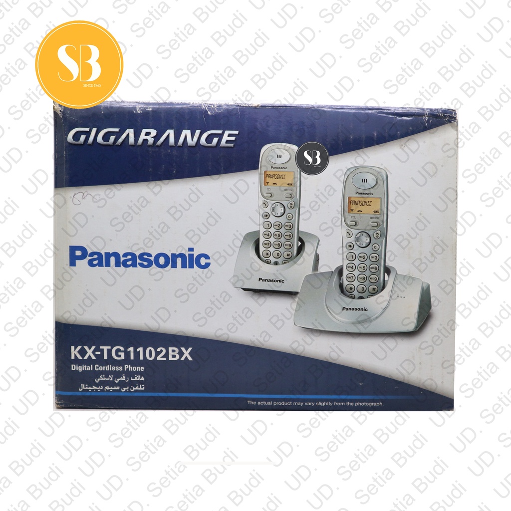 Telepon Cordless Isi 2 Panasonic KX-TG1102-BX Wireless 1102