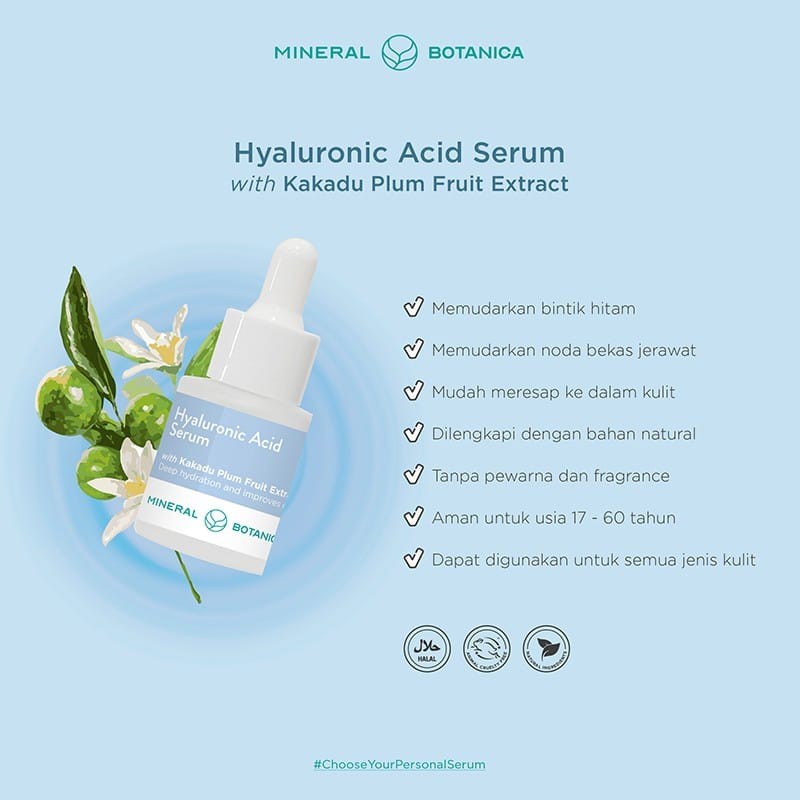 Mineral Botanica Hyaluronic Acid Serum 20ml