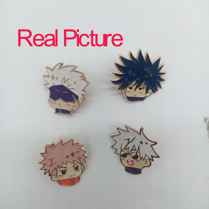 Bros Pin Desain Karakter Anime Jujutsu Kaisen Untuk Aksesoris Tas Pakaian Pria Dan Wanita