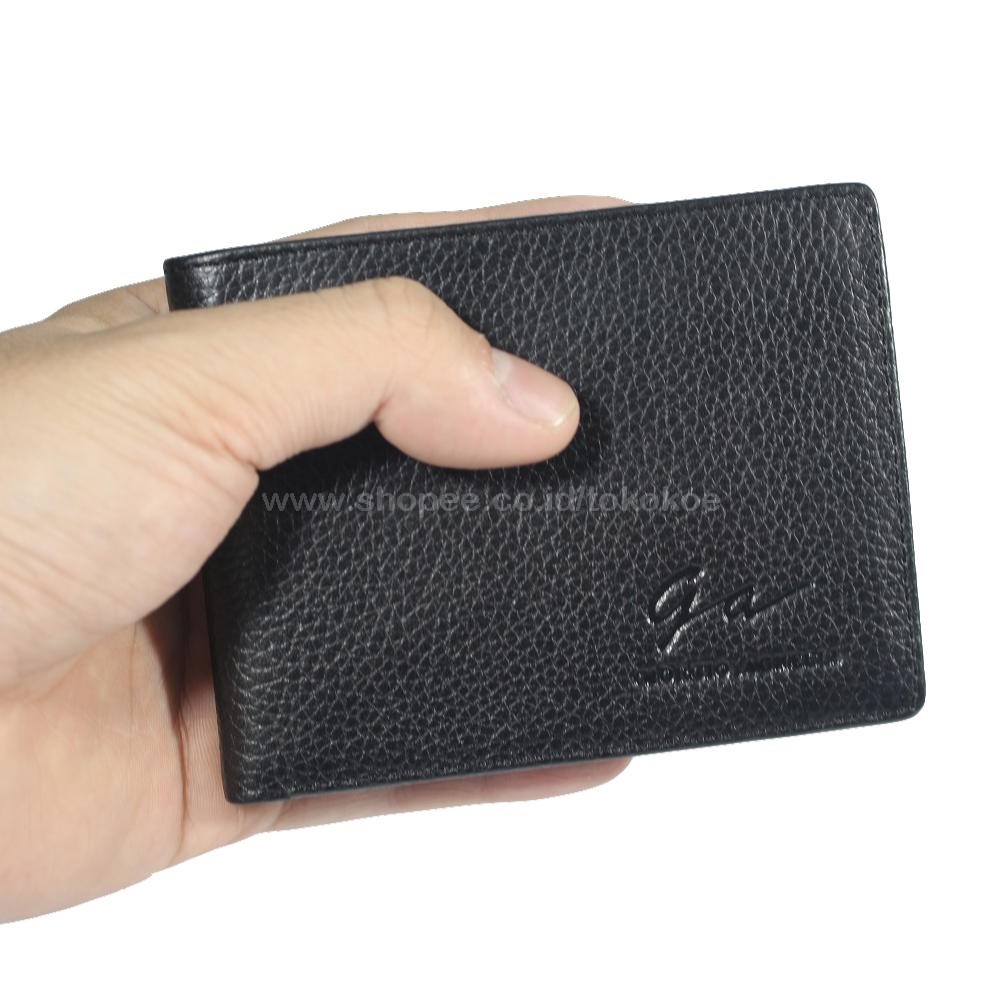 TOKOKOE - Dompet Kulit Pria Original Branded PROMO | Giorgio Agnelli MIL01 Black