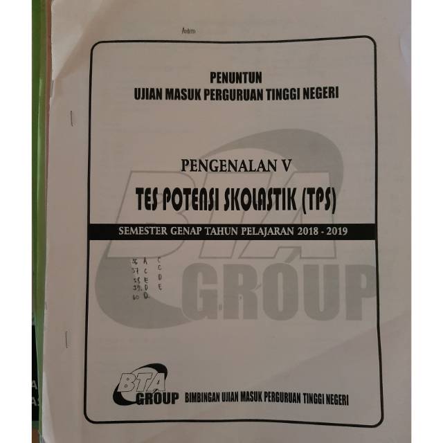 Paket UTBK 1 (Soal TPS BTA UTBK + Buku BTA)
