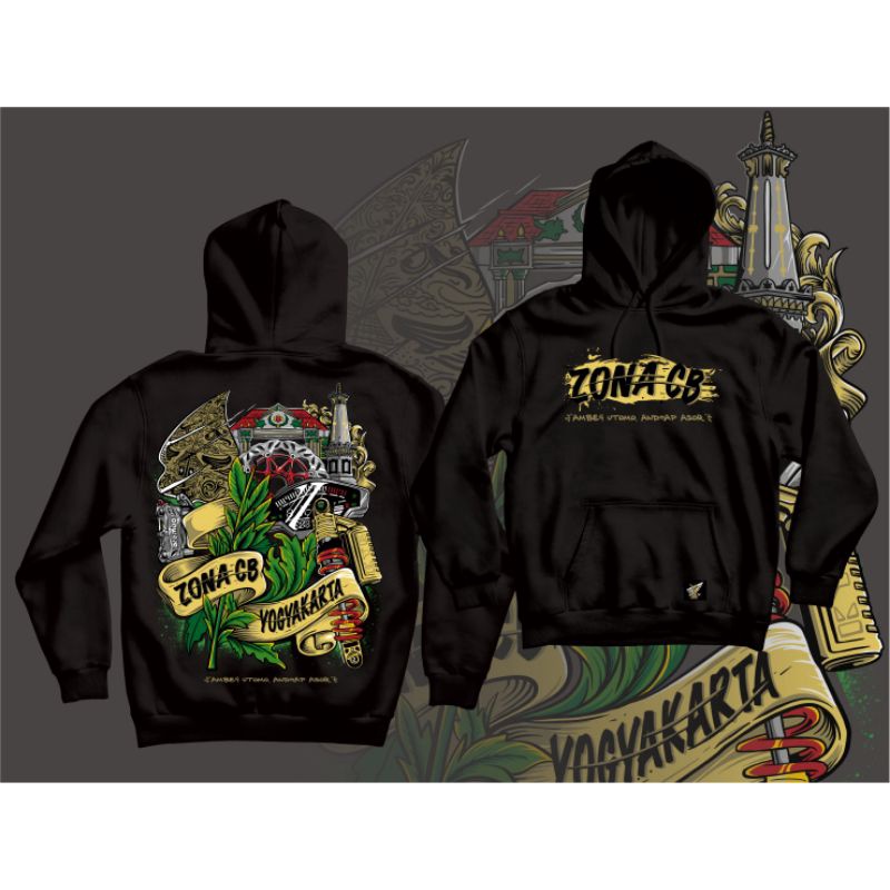 jaket hoodie zona cb original / hodi cb racing gank