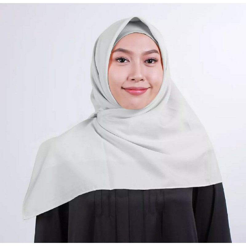 Zoya Scarf Polos Silver Abu Muda Edisi Terbaru 2021 Zoya Hijab Kerudung Zoya Shopee Indonesia