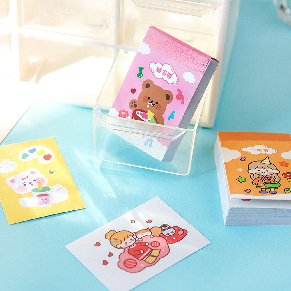 Agustina Stiker Hias 50pcs/set Label Cewek Penanda Hias Buku Alat Tulis Kantor Sekolah Supply Diary Stiker