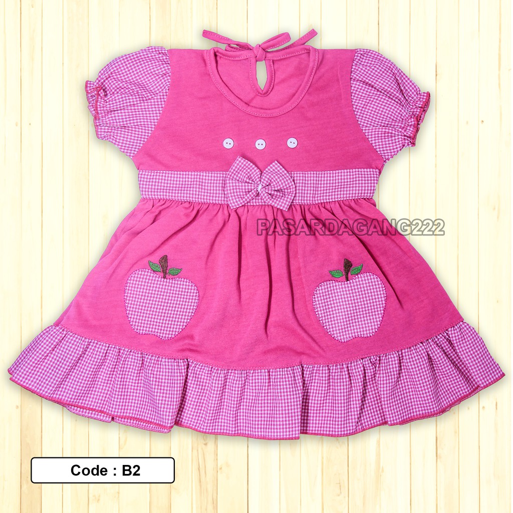 BAJU ANAK DRESS APPLE B2