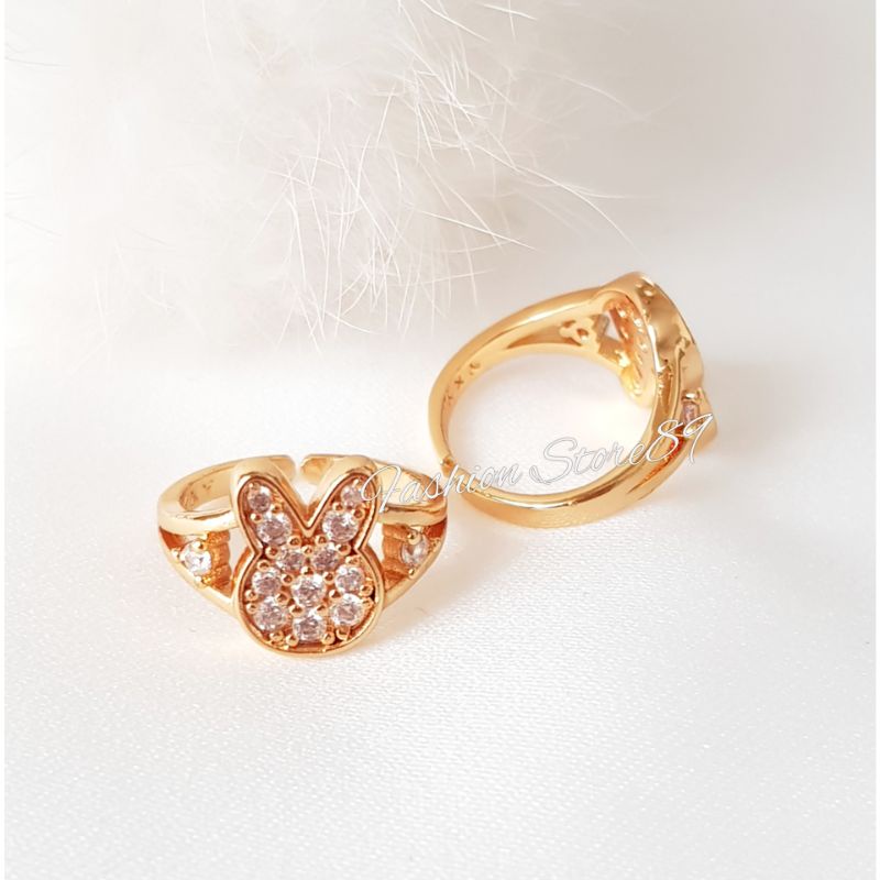 Cincin Anak karakter import lapis emas all size ukuran Antikarat