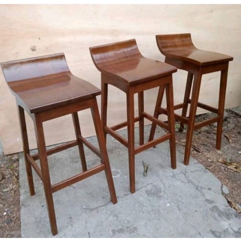 KURSI BAF CAFE KAYU JATI | KURSI BAR | KURSI CAFE BAR FURNITURE JATI JEPARA