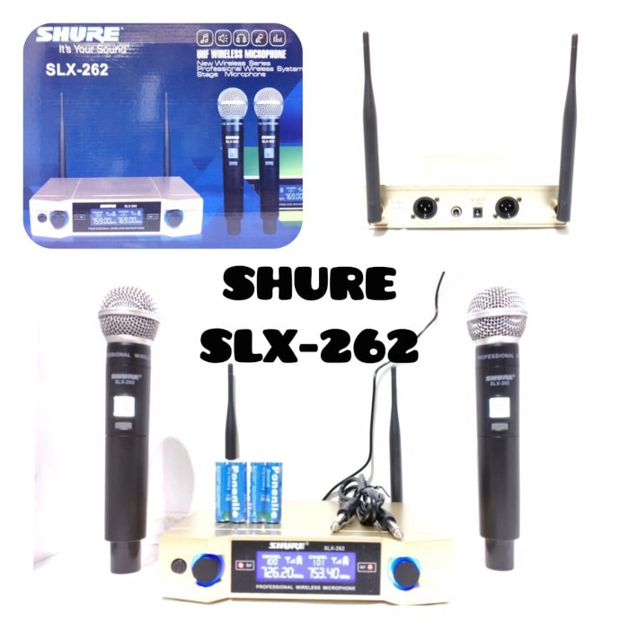 SHURE SLX 262 MIC HANDHEL WIRELESS MICROPHONE SYSTEM