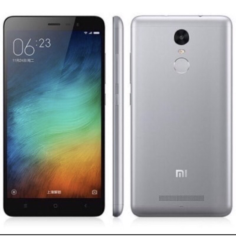 [Baru] HP Handphone Xiaomi Note 3 Ram 2GB Internal 16GB | Redmi Note 3 2/16GB 4G LTE New Imei Aman-Grey
