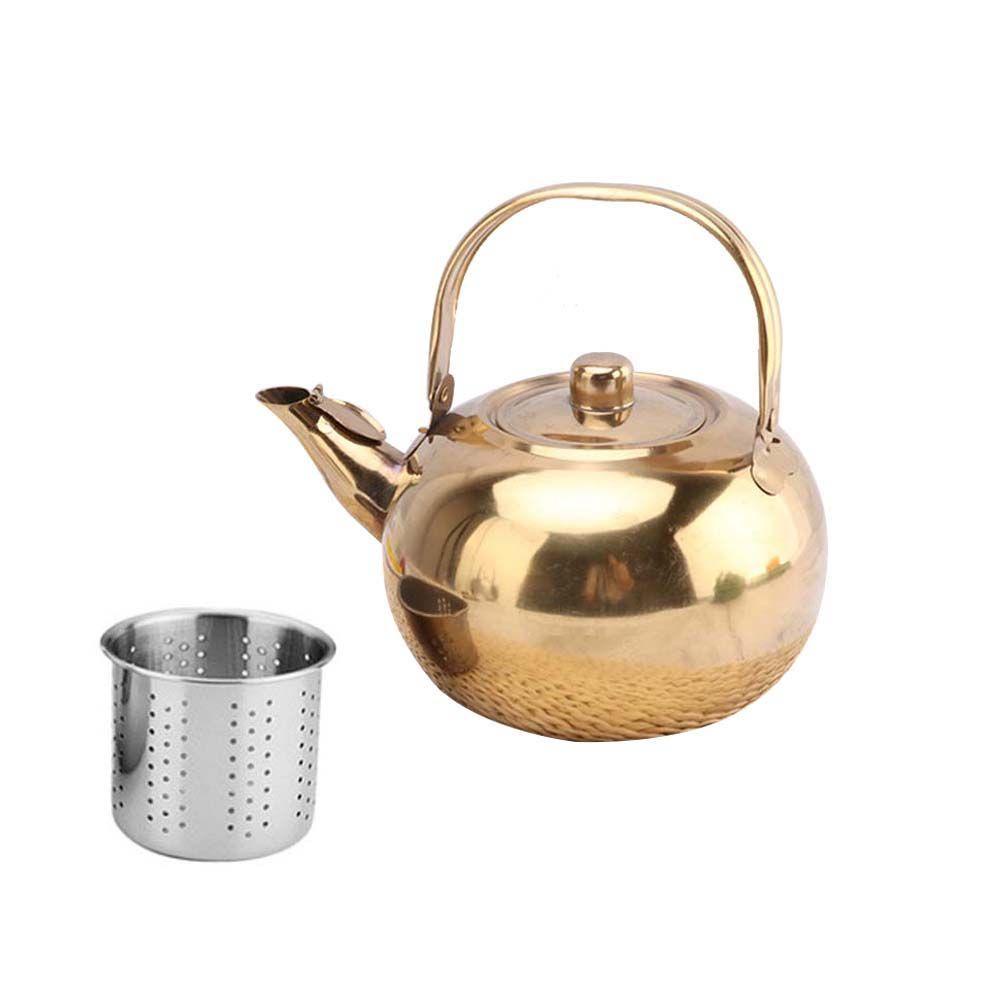 Quinton Tea Kettle Removable Craft Teh Dengan Saringan Aksesori Peralatan Dapur Saringan Air Kopi