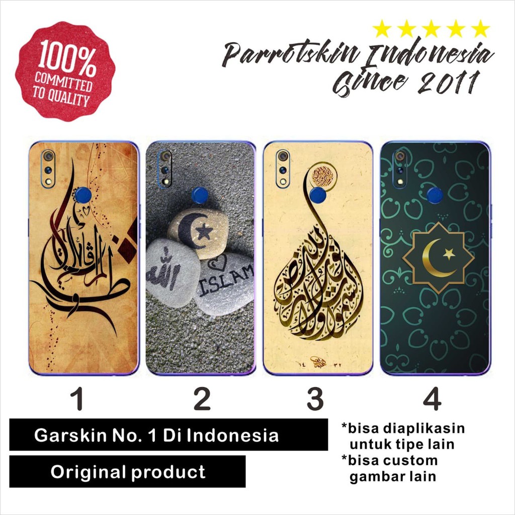 Garskin skin Xiaomi mi Redmi Note 3 4 5 6 7 8 islamic Style sticker