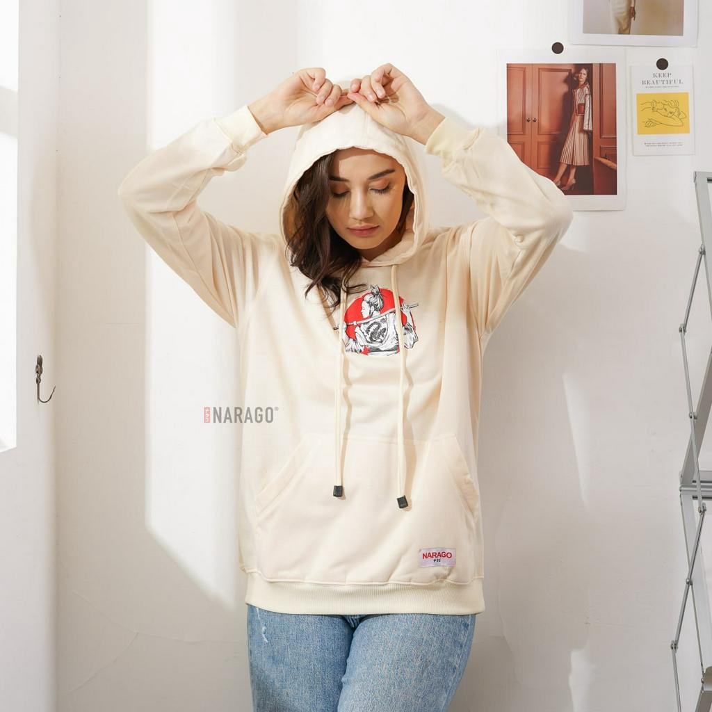 Nara.Grosir - Hoodie Jumper Samurai Girl l Sweater Hodie Unisex