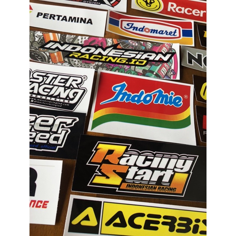 sticker pack racing tdr pro liner master racing tdr racertees rcb indomie variasi