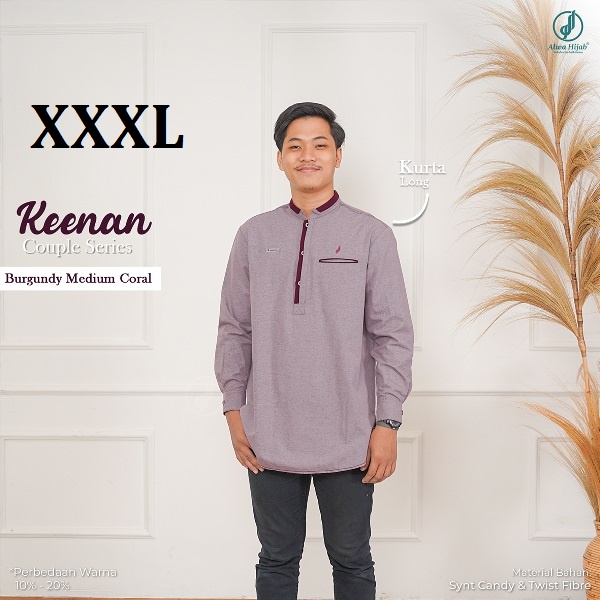 Alwa Hijab | Keenan | Kurta  Pakistan Lengan Panjang | Couple Series