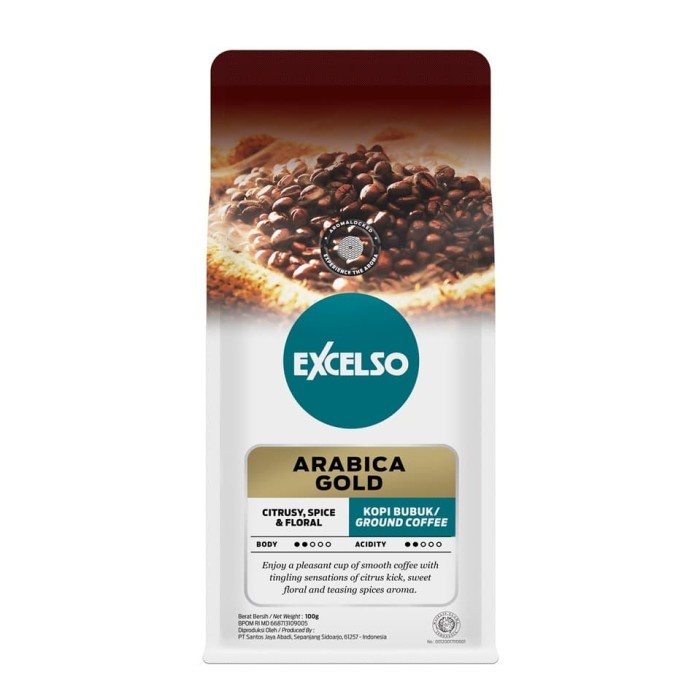 

201ggffg Excelso Arabica Gold Coffee 100 Gram - Ground / Bubuk Ds20X11