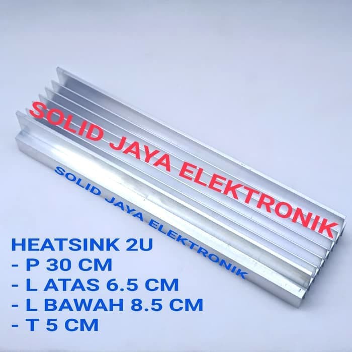 PENDINGIN HEATSINK 2U 30CM MODEL YIROSHI JBL SOCL MK HEATSRINK 2 U 30 CM TEBAL POWER BUILT UP