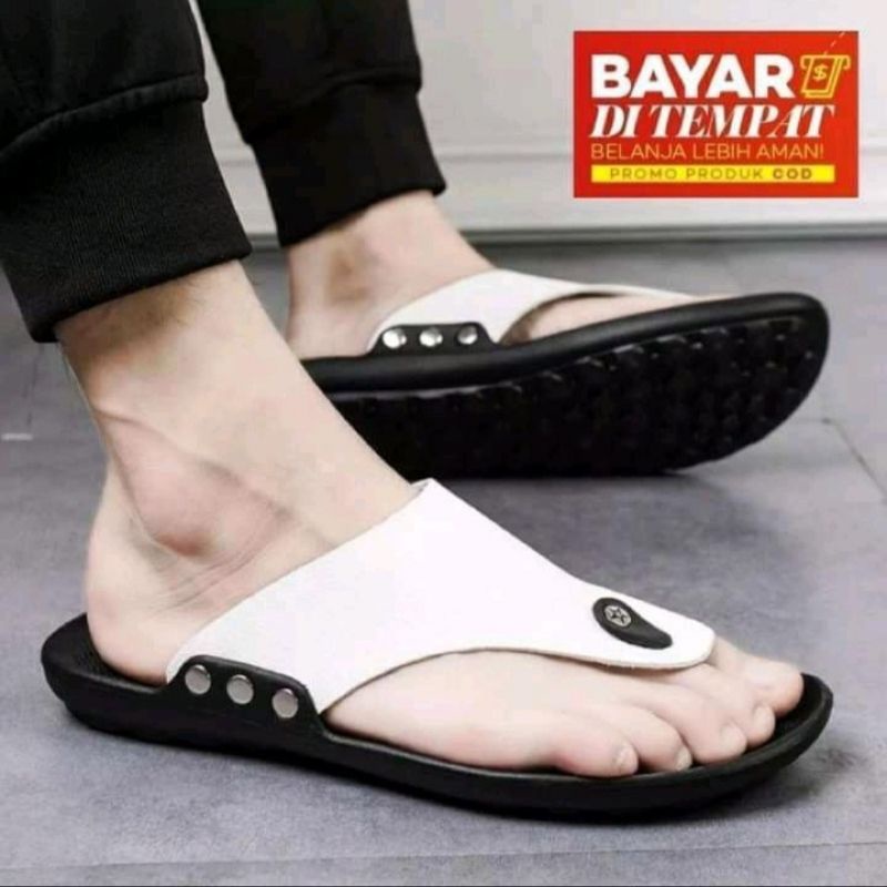 Promo 4.4 Sandal Jepit Pria / Sandal Kulit / Sandal Pria / Sandal Casual Pria Canvil