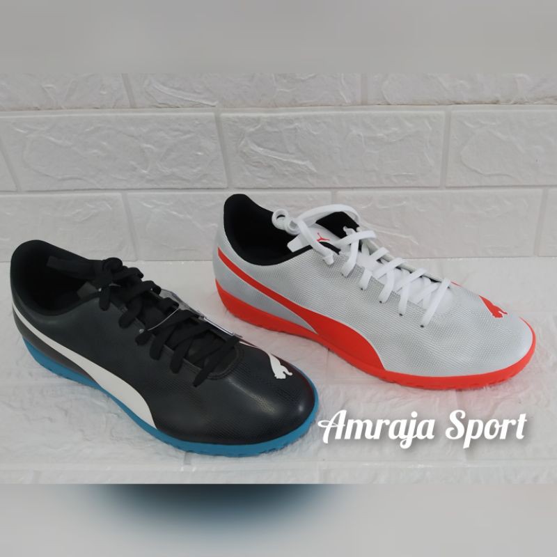 Sepatu Futsal Puma Rapido IT Original Hitam Putih
