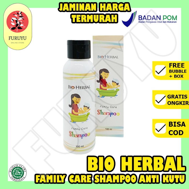 Shampoo Anti Kutu BIO HERBAL Family Care Shampoo 100ml BPOM ORIGINAL